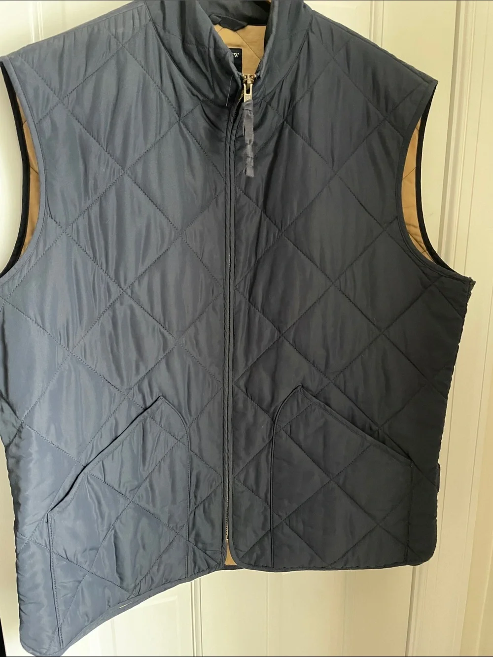 J. Crew Quilted Navy Vest